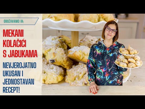 Meki kolačići od jabuka!  Nevjerojatno ukusan i jednostavan recept!