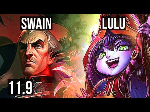 SWAIN & Jhin vs LULU & Kai'Sa (SUPPORT) | 1400+ games, 4/2/12, 1.1M mastery | NA Diamond | v11.9