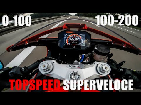 MV Agusta Superveloce 800 | TOPSPEED GPS | 0-100 | 100-200