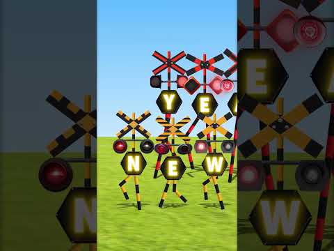 新年を祝う踏切たち　#Shorts