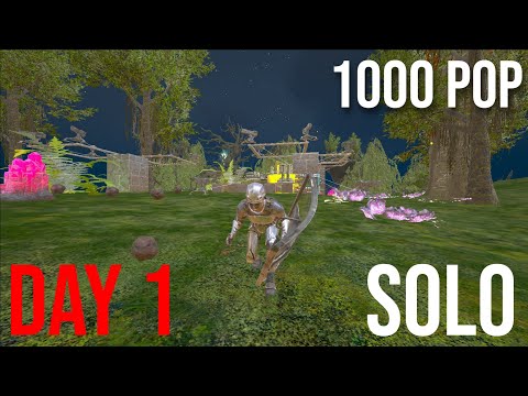 SOLO - ARK VETERAN RETURNS FOR HIGHEST POP CLUSTER DAY 1 ARK SURVIVAL EVOLVED PVP