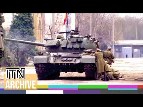 Dramatic News Footage of Romanian Revolution (1989-90) | Full Compilation