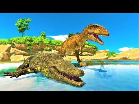 Carcharodontosaurus purussaurus vs every strong unit (higher price) animal revolt battle simulator