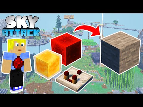 Halbe Insel abgerissen! Redstone Stein Maschine & mehr! - Minecraft SKY ATTACK #27