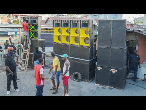 Some Of Jamaica Best 🔊Sounds Setting Up🔥 | Interceptor Sound Anniversary Ft. Stone Love & Dj Mark
