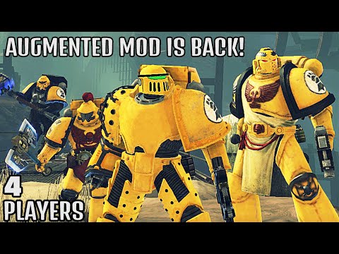 IMPERIAL FISTS SQUAD: 4 Astartes vs Orks & Chaos! - Warhammer 40K: Space Marine | Augmented Mod