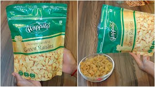 Happilo Raisins Review | Happilo Green Raisins Review