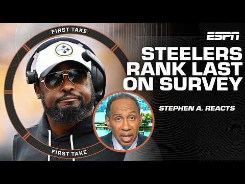 'No wonder Mike Tomlin left' Stephen A. reacts to Steelers' NFLPA report card | First Take