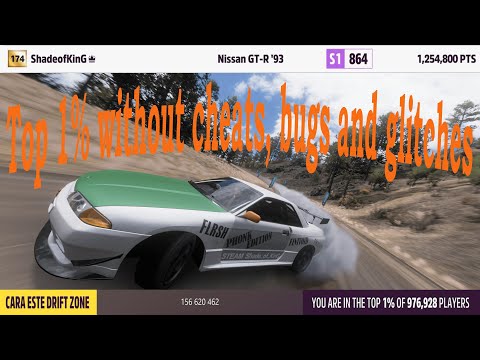 Forza Horizon 5 Drift Zone 1 200 000+ Points RWD (TOP 1% Tune for Skyline R32)