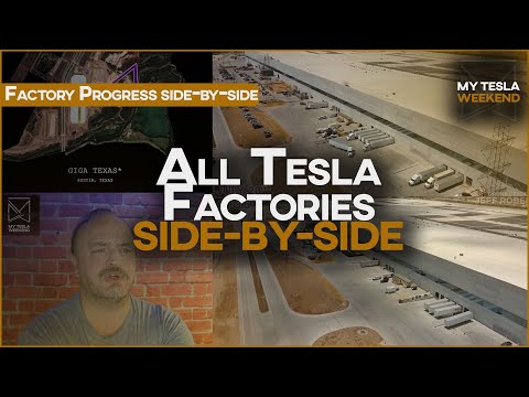 All Tesla factory progress side-by-side