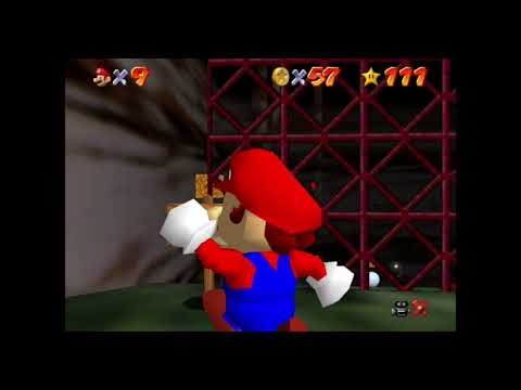 Super Mario 64  - Hazy Maze Cave - 100 Coin Power Star - Star 42/120 [HD]