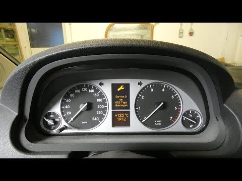 Anleitung - Mercedes A & B  Klasse service zurücksetzen / Wartung Service Intervall reset / löschen