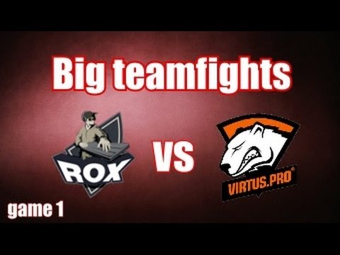 VP vs ROX.KIS Big Teamfights | TI4 EU qualifiers