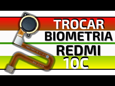 [ Xiaomi Redmi 10C 22033QAG ] Como Trocar Biometria Impressao Digital How to Change Biometrics