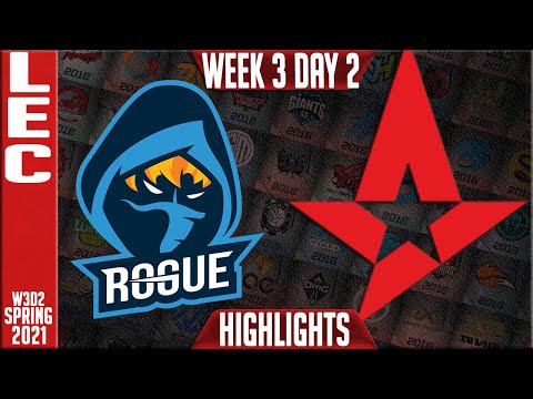 RGE vs AST Highlights | LEC Spring 2021 W3D2 | Rogue vs Astralis