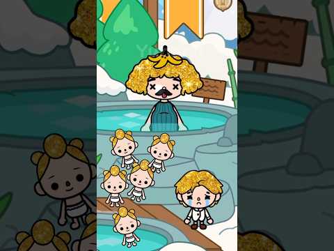 Little brother raised 5 babies || Toca life world #tocaboca #shorts