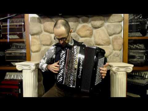 3659 - Black Cavagnolo Chromatic Button Accordion C System LMM 66 96 $3999
