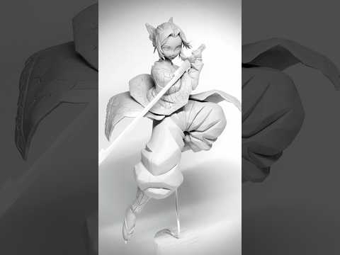 【鬼滅の刃】胡蝶しのぶのフィギュアを作ってみた【粘土】How to make a figure of Shinobu kochou. #figure #鬼滅の刃
