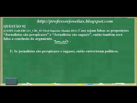 120 QUESTÕES   R L    CESPE   QUESTÃO 92