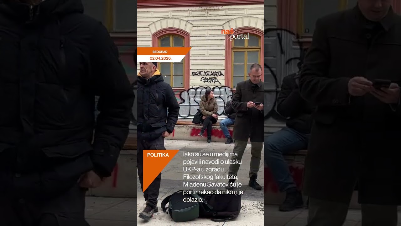 Pripadnici Uprava kriminalističke policije navodno su ponovo ušli u zgradu fakulteta | NašTV