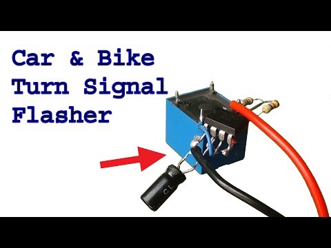 How to make Car and Motorbike flasher turn signal use ne555 timer ic P4 Video