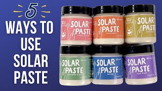 5 Ways to Use Solar Paste for Paper Crafts #crafts #cards #papercrafts #mixedmedia #handmadecards