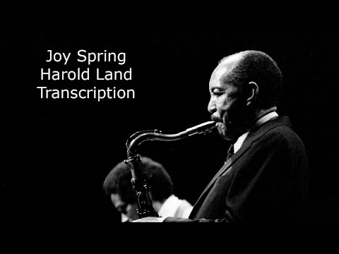 Joy Spring/Clifford Brown-Harold Land's (Bb) Transcription .Transcribed by Carles Margarit