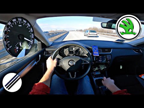 SKODA OCTAVIA III 1.4 TSI 150HP TOP SPEED DRIVE auf deutscher Autobahn 🏎