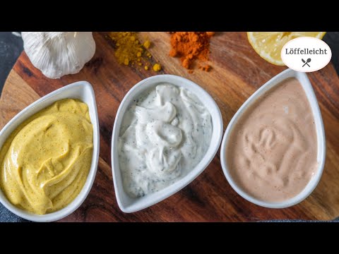 Dips - einfach schnell & lecker - Curry Dip / Kräuter Dip / Cocktail Dip