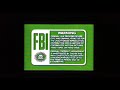Green FBI Warning Screen 1991