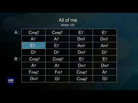 All Of Me - Backing Track Tempo 120 (Aun Chatchai)