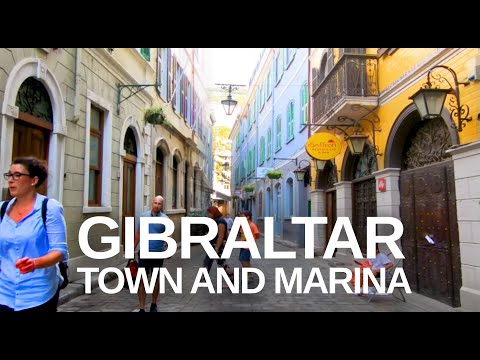 [4K] Gibraltar walking tour through the City Centre