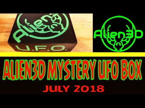 ALIEN3D PROMO MYSTERY UFO BOX CONTENTS !