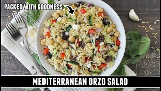 "Better than Pasta Salad" Mediterranean Orzo Salad