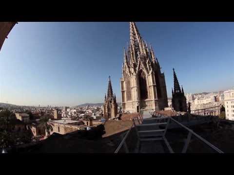 1009 Convex view of a church and nearby buildings Lisbon Portugal