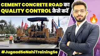 Expert Advice on Quality Control of Rigid Pavement | How to Control the Quality of Road Construction