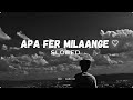 Apa fer Milaange ♡ | Slowed & Reverb | New Punjabi Songs 2024