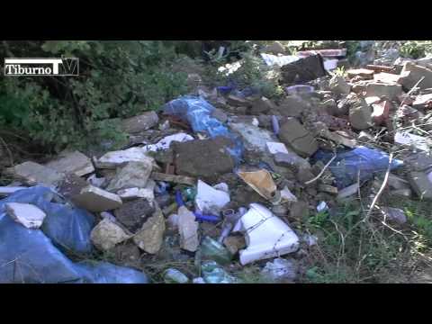 Tiburno.tv - Marcellina: passeggiata tra i rifiuti per le strade di campagna