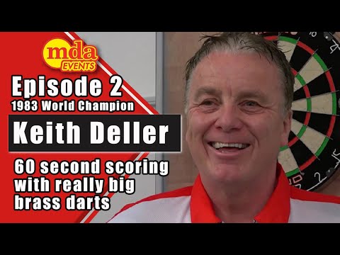 60 second scoring with really big brass darts. Episode 2 Keith Deller