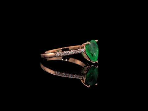 Zahavit Tshuba Diamonds & emerald ring HD