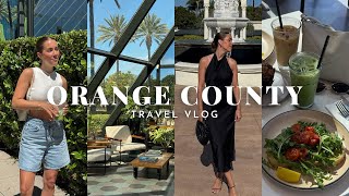 travel with me to orange county | wedding weekend vlog