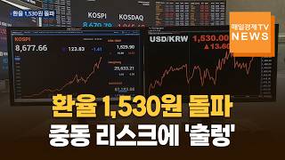 환율 1,530원 돌파…중동 리스크에 '출렁'