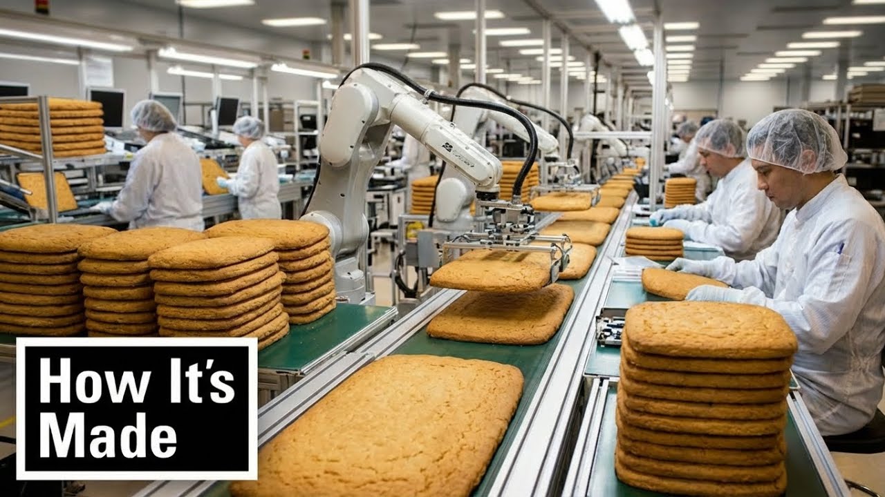 How Biscuits Are Made in a Factory | Biscuit Manufacturing Process | how it’s made 