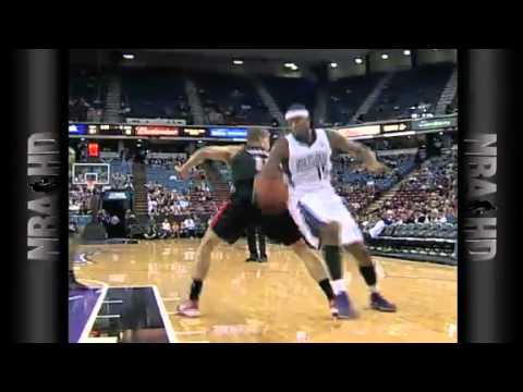 Cousinsar spins like TORNADO for Dynamic SLAM | Trail Blazers Vs Sacramento Kings | 10/15/2012 | NBA