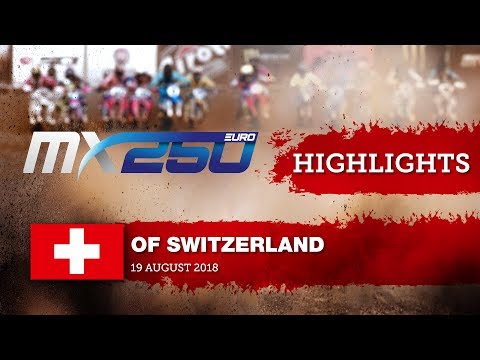 EMX250 Race1 Highlights - Round of Switzerland presented by iXS 2018 #motocross