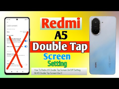 How To Redmi A5 Double Tap Screen On/Off Setting || Mi A5 Double Tap Screen Use || 2025