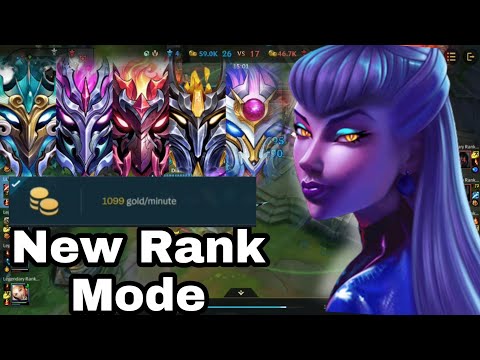 1.1k Gold per minute with Evelynn in new rank mode - Wild Rift
