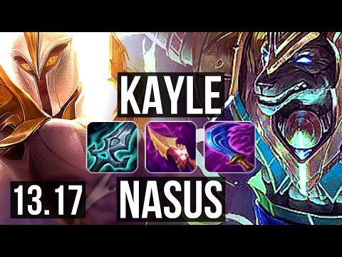 KAYLE vs NASUS (TOP) | Rank 6 Kayle, Dominating | JP Master | 13.17
