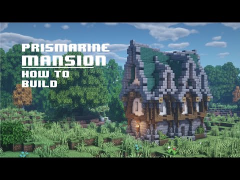 Minecraft | How to Build Prismarine Mansion
