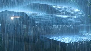 (No Ads) Real Rain Sounds & Strong Thunderstorm ⛈️ Sleep Instantly, Relax Your Mind & Reduce Stress
